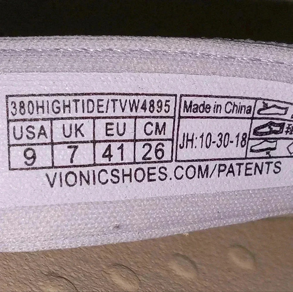 Vionic Women's 380 High Tide sz 9 Purple  Beige Flip Flop Sandals - Picture 13 of 15